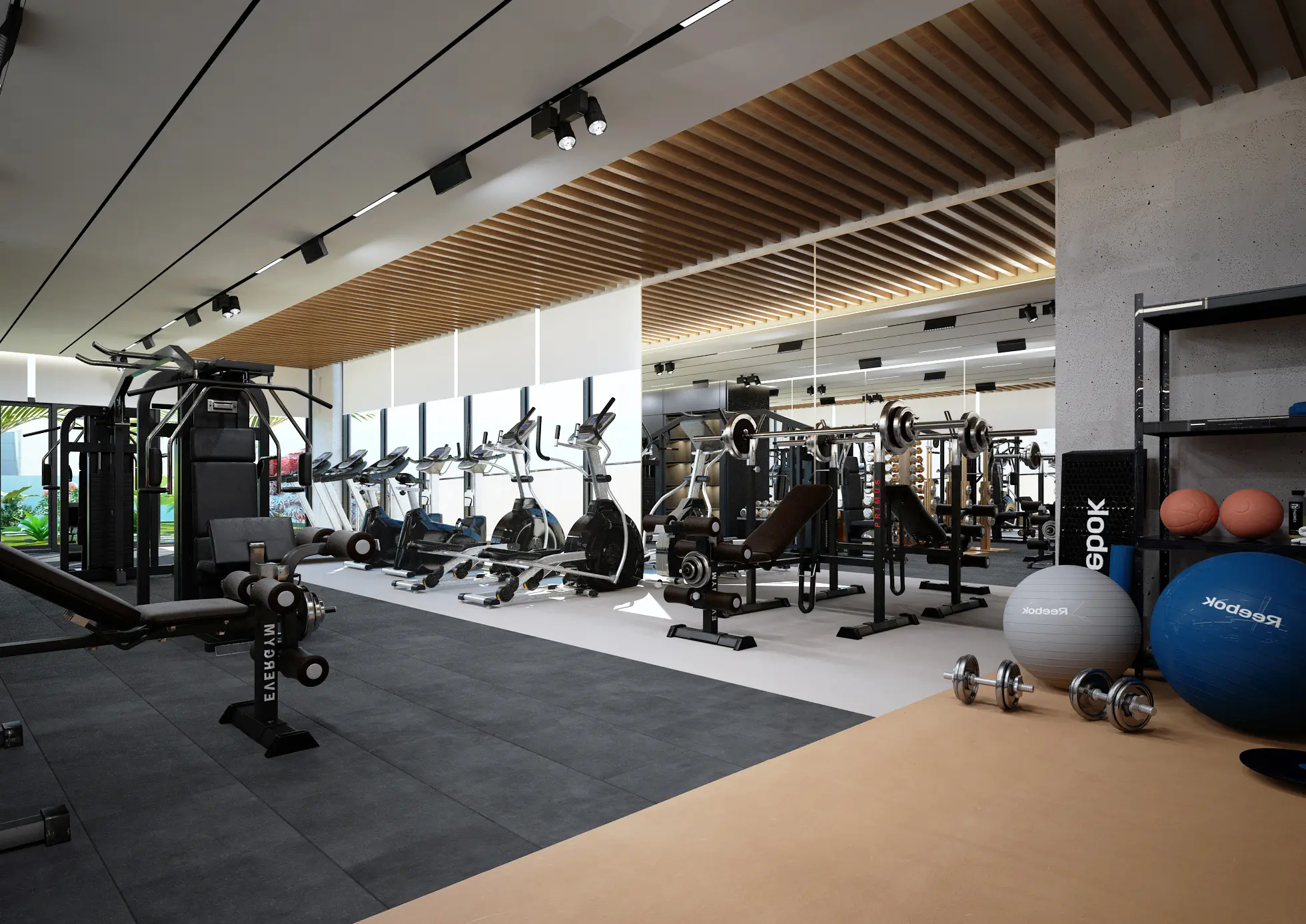Modern gym acube developments