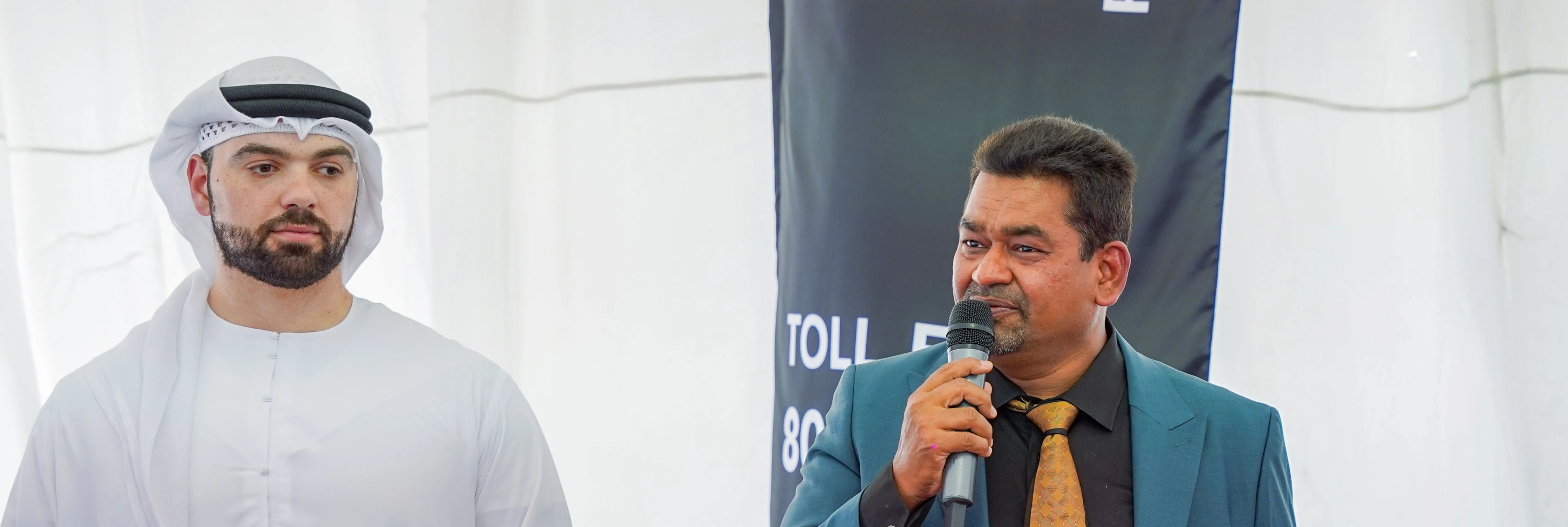 Ramjee Iyer Acube CEO speaking at Adhara Star groundbreaking event